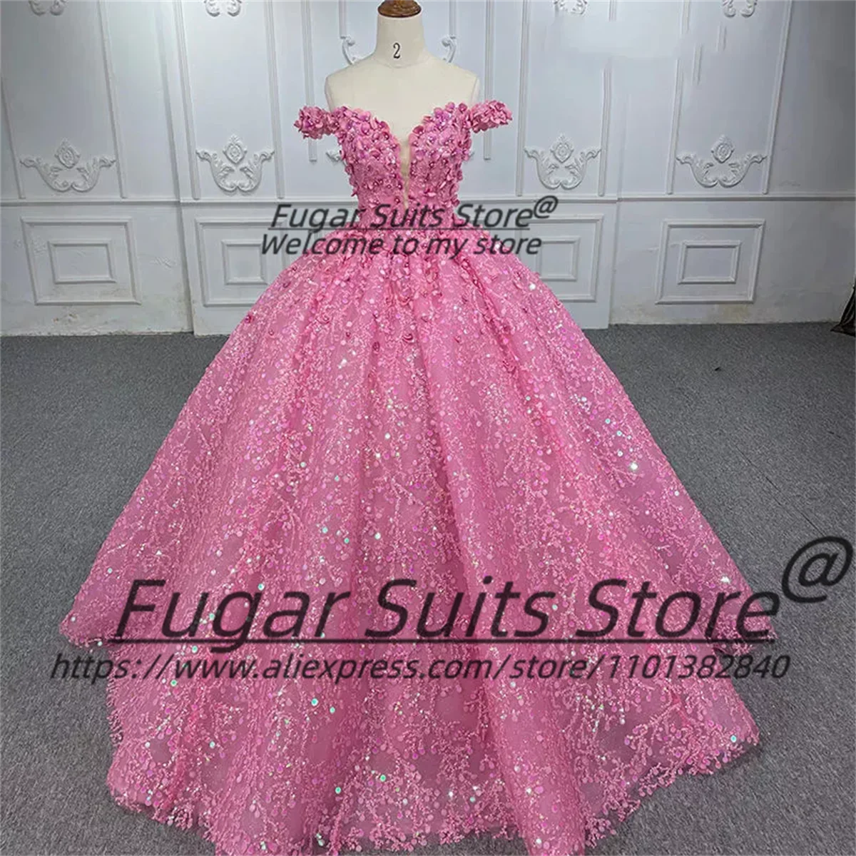 Pink Hercegnő Elállás  Boltváll Quinceañera ruhát gyöngyös születésnapi golyós Bor színe vestidos -től novia applique Bor színe Andalító 15 16 Avatás gowns