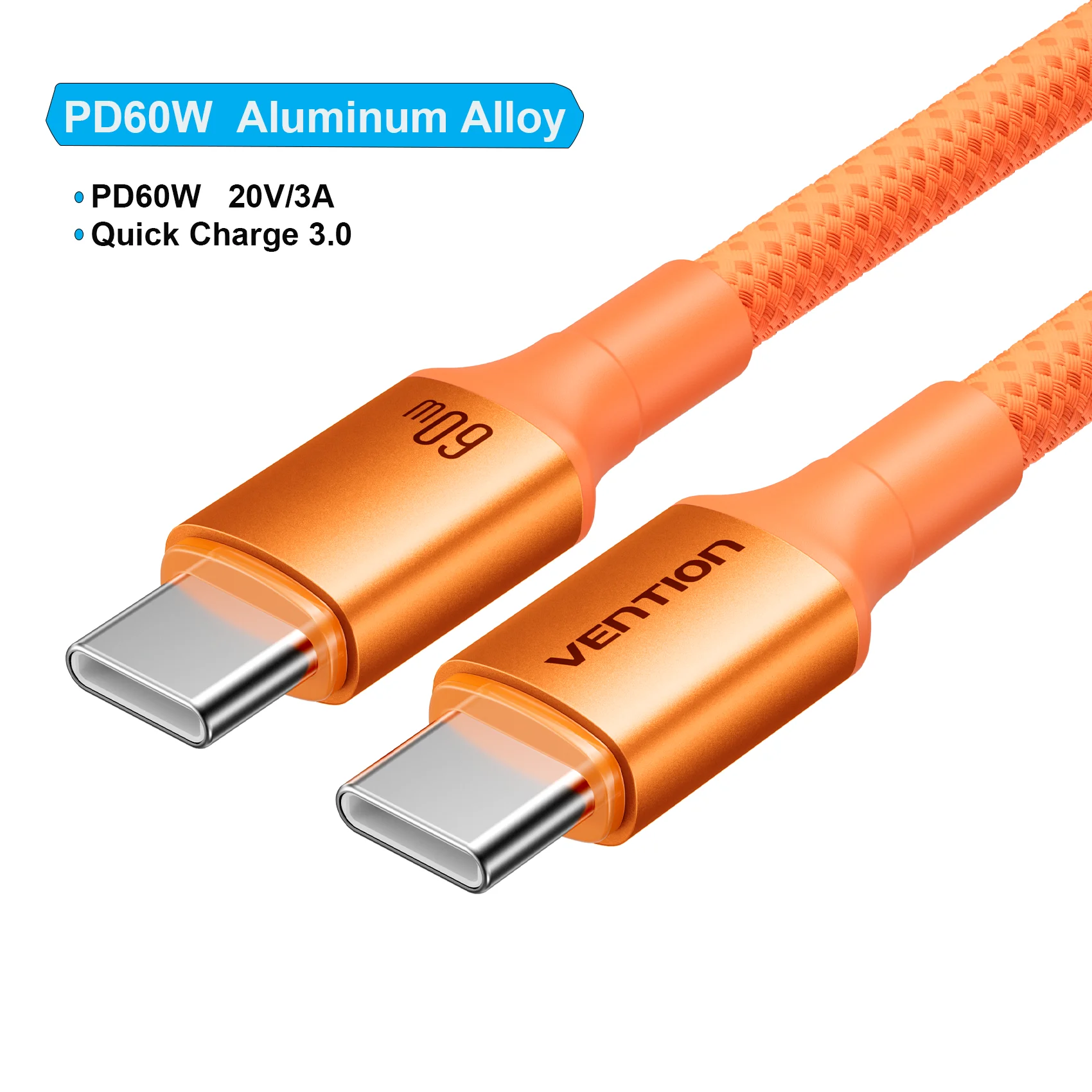 Vention 100W USB-C Kabel USB-C auf Typ-C PD3.0 Schnellladekabel Typ-C Datenkabel für MacBook iPhone 17 16 15 Samsung S24 S25 Xiaomi 17