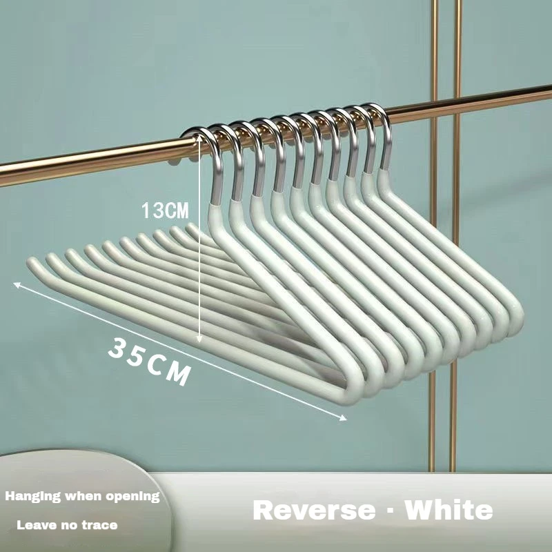 Goose type pants hanger for home use hanging pants hanger non-marking pants clip non-slip dip plastic clothes rack closet storag