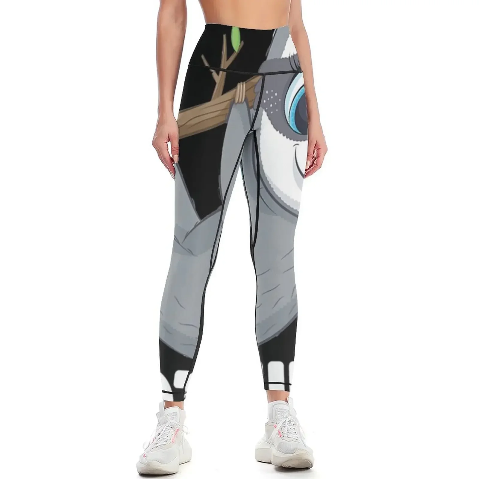 

Busy Doing Nothing Funny Lazy Sloth Women Girls Gift Leggings gym womans Women's high waist flared Women's gym Womens Leggings
