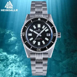 HEIMDALLR Men's NH35 Automatic Mechanical Wristwatch Ceramic Bezel Sapphire Crystal Diver 200M Waterproof Men's Watch 316L Steel