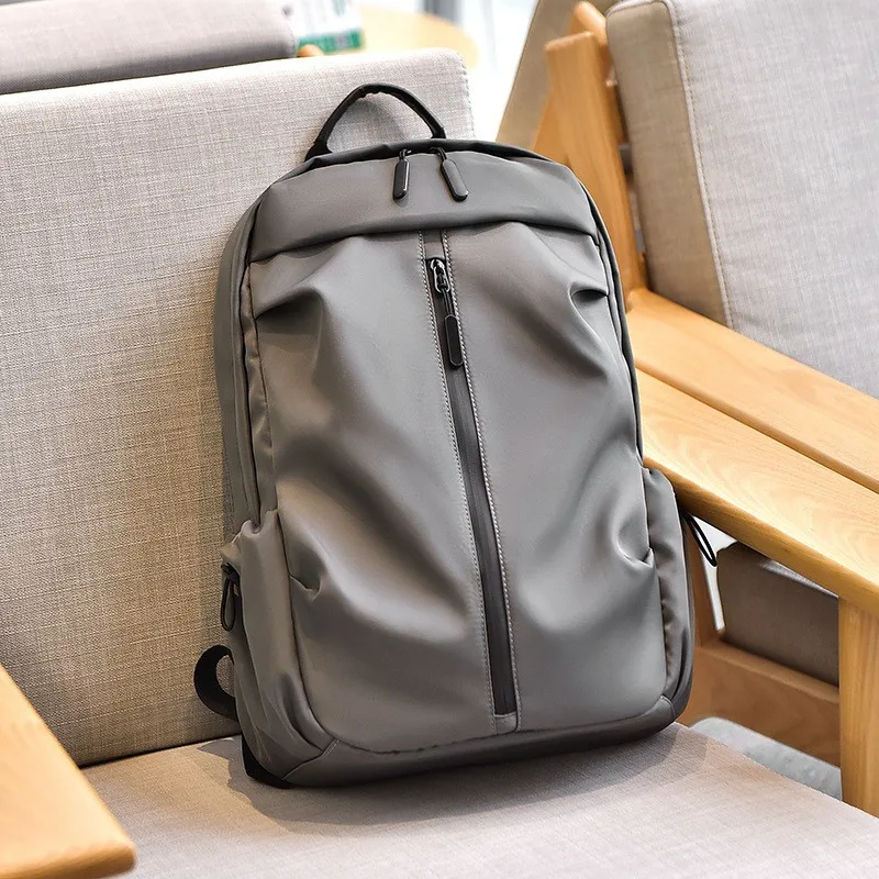 

Men's Minimalist Business Backpack Waterproof Laptop Rucksack With Vertical Zipper For Daily Commute Travel
