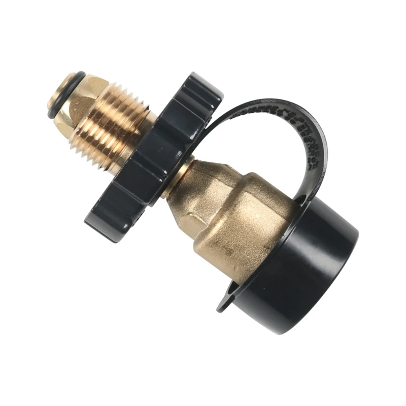 Brass Propane Adapter Converts POL Tanks To QCC Connection Suitable for Campers and Barbecue Enthusiast Outdoor Grilling