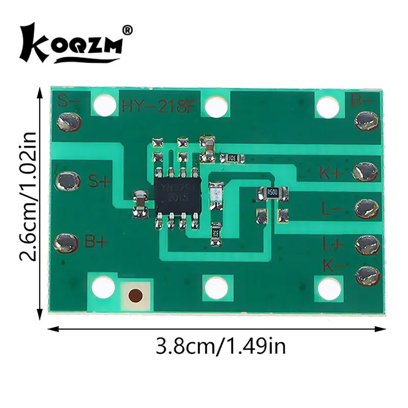 1pcs Universal Headlamp Circuit Board Strong And Weak Flash Three Gears 3.7V Zoom Fixed-focus Headlamp Circuit Board