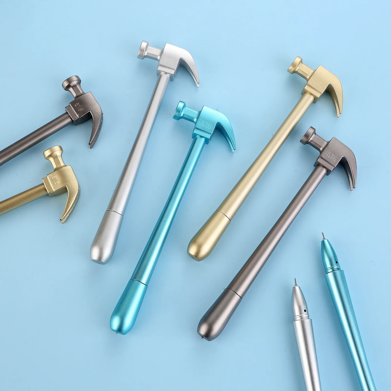 

5pcs/set Creative Claw Hammer Gel Pen Signature Pen Interesting Stationery Gifts For Primary School Students