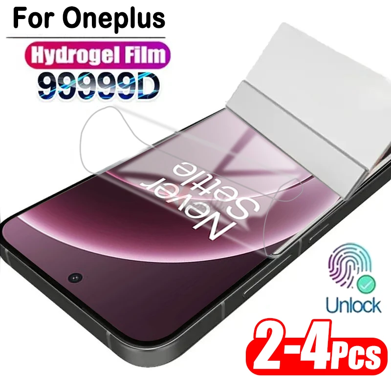 

2-4 шт. прозрачная силиконовая гидрогелевая мягкая пленка для Oneplus 15 15T 15R 13 13S 13T 13R, защитная пленка от царапин