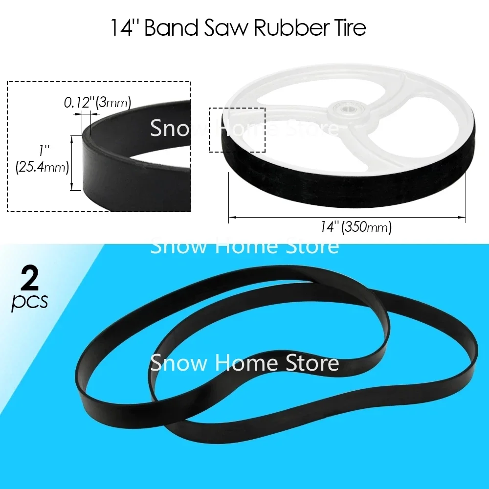 2pcs Bandsaw Rubber Band for 8\