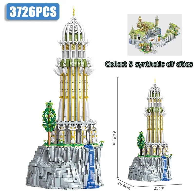3726PCS Movie Series MOC Tower of Zodiac Modular Building Blocks Model Assembly DIY Bricks Puzzle Toy Chrismas Gifts For Boy Kid