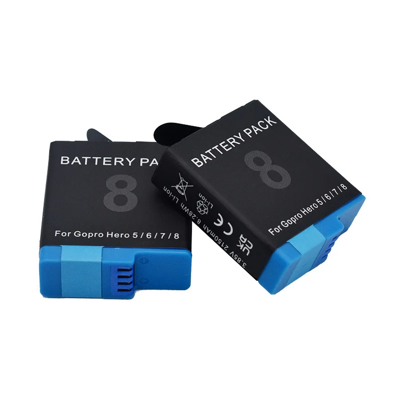 Akumulator 2150 mAh lub zestaw ładowarki do kamery GoPro Hero 8 7 6 5 Gopro Akcesoria do oryginalnej kamery akcji Go Pro 8 Hero 5 Hero 6 — zdjęcie produktu 6