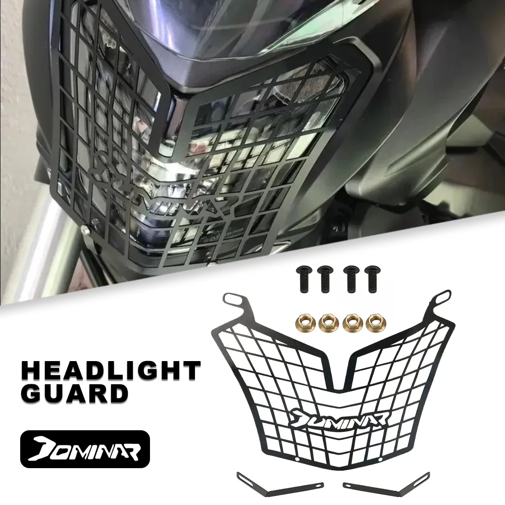 

Headlight Head Light Guard Protector Cover Protection Grille CNC Accessories For BAJAJ DOMINAR 250/400 Dominar 400 250 All Years