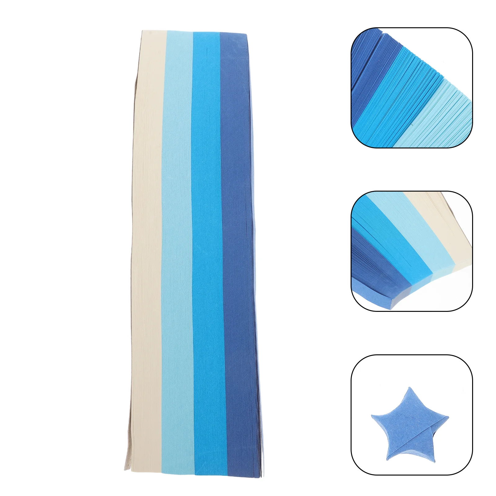 1080 قطعة شرائط ورق على شكل نجمة أوريغامي ملونة زاهية مشاريع فنية يدوية لتزيين المنزل هدية للمراهقين والكبار