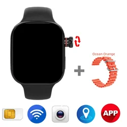 VP10 Smart Watch 2.2 inch Amoled 4G Android 9.0 Smartwatch With Sim Card 180° Rotating Camera GPS WIFI Google Play 128GB Storage