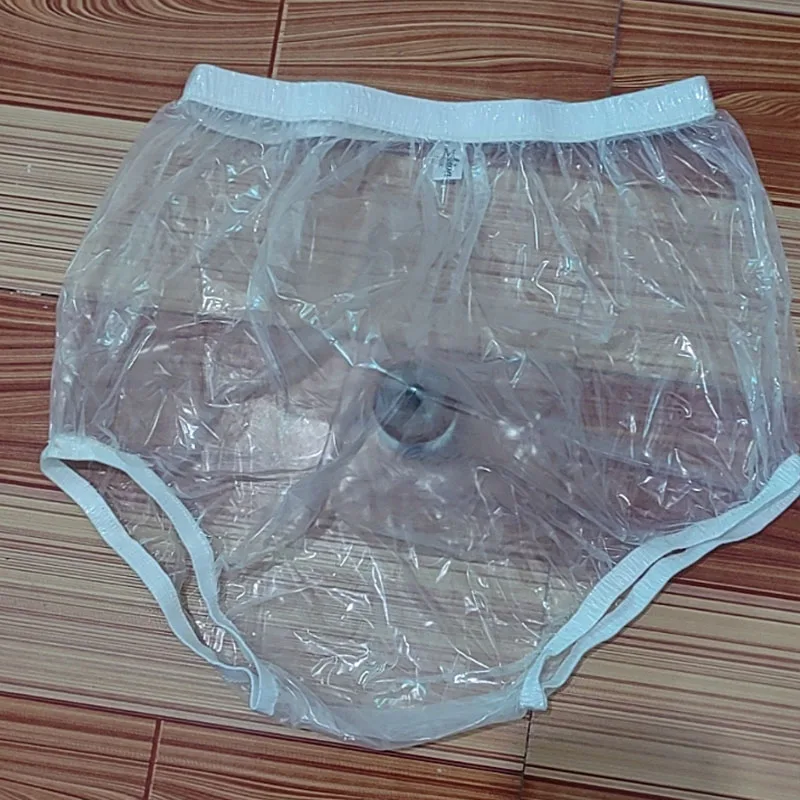 Cuecas de plástico transparente ultrafinas tpu, cuecas à prova d'água para casal adulto, acessórios de roupa íntima erótica