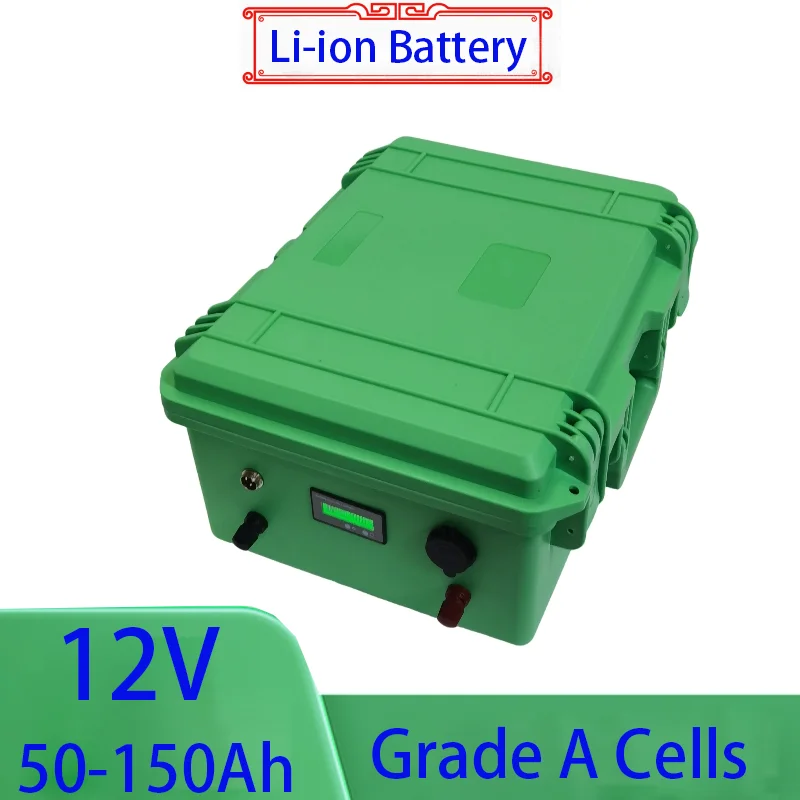 

12V 100Ah 150Ah 120Ah 80Ah 60Ah 50Ah Lithium Li Ion Battery Pack For Propeller Golf Cart Fishing Finder Boats+Charger