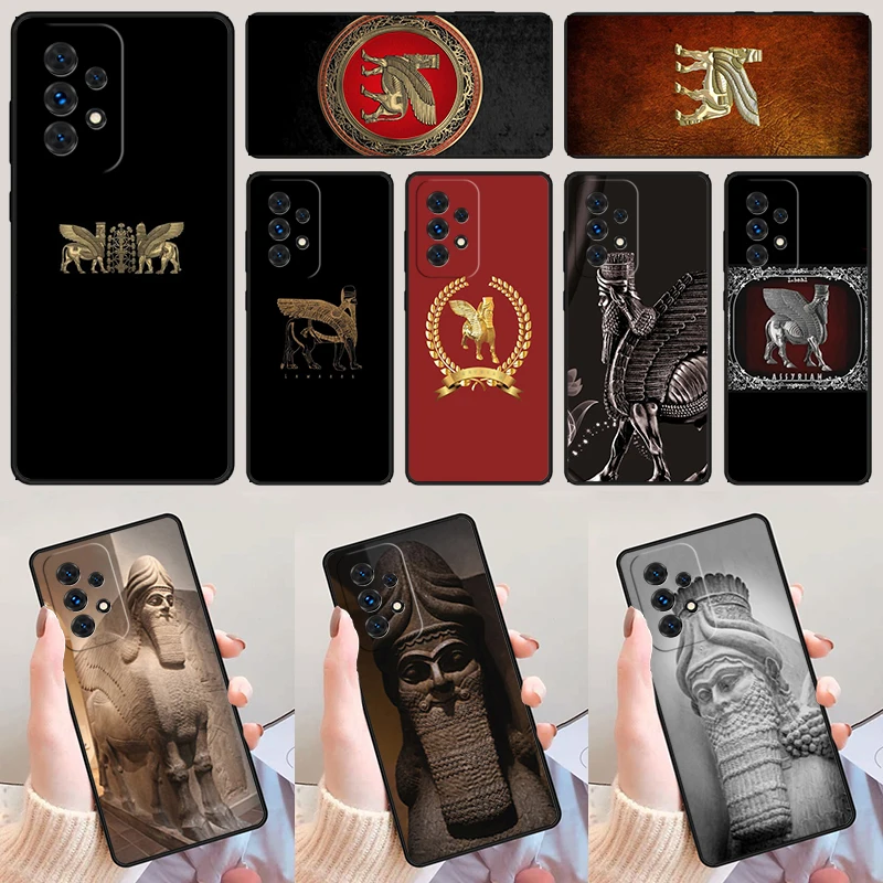 Lamassu Assyrian Mesopotamian phone case For Samsung Galaxy A42 A31 A40 A51 A71 A32 A80 A91 A52 A72 A20e A21S A50 A70 A11 A12