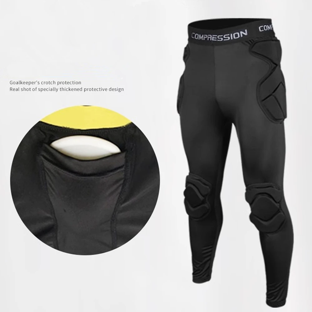 رجل الرجبي كرة القدم الأمريكية السراويل كرة القدم التدريب بانت حارس المرمى إيفا الإسفنج حارس المرمى حارس المرمى السراويل الركبة وسادة حماية