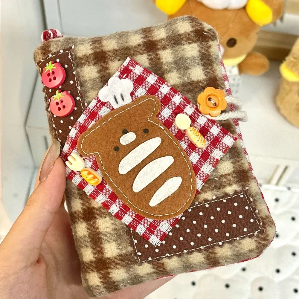 Baking Bread Puppy Hand Ledger Cute M5 Loose-leaf Handmade Shell Book Jacket High-value Hand Ledger Book Cover