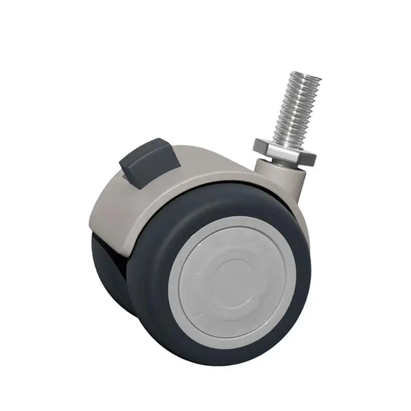 652F Office Chair Casters Wear Resistant Wheel Quiet Operate 360 Degree Rotation Universal Wheel for Efficient Mobility