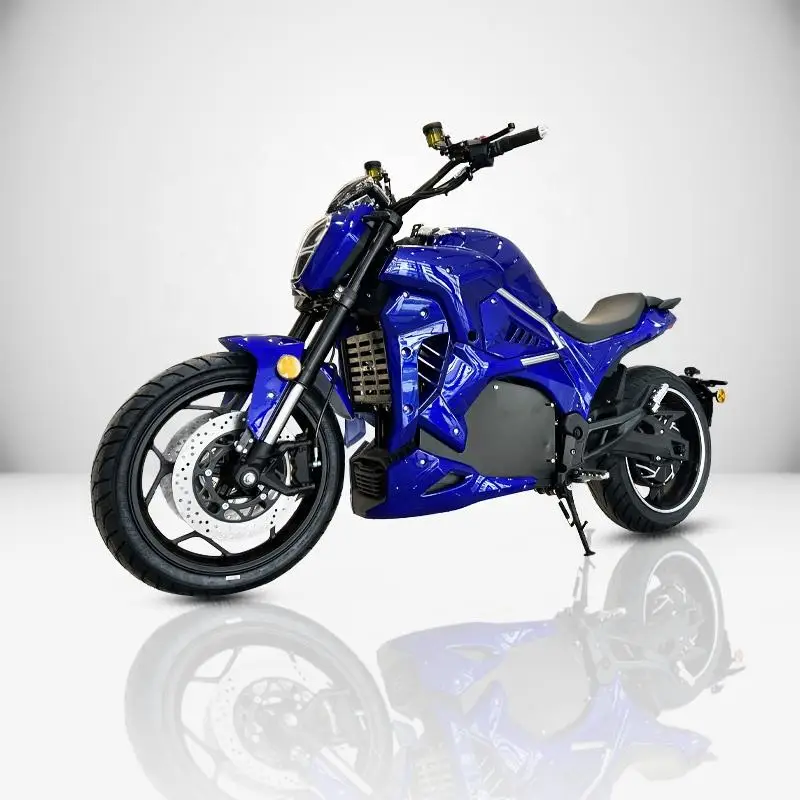 2024 High-Performance Racing Electric Motorcycle 3000W Power with 72V 80A Lithium Battery Speeds up to 90km/h