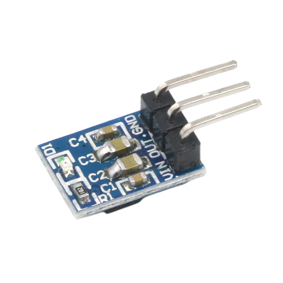 10pcs 5V To 3.3V DC-DC Step Down Power Supply Buck Module AMS1117 800MA Automatic Adjustable Boost Board Start Limit Voltage