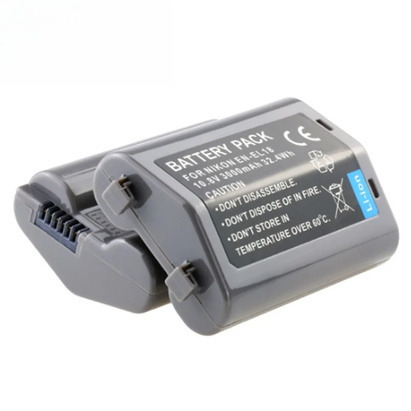 EN-EL18 3000mAh Battery for Nikon D4/D4S/D5 D800 Controller 2X Runtime USB-C PD 45W Fast Charge Battery