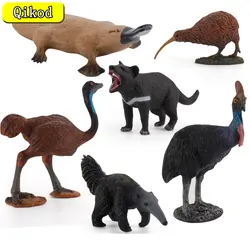 Realistic Simulation Forest Wildlife Model Anteater Emu Platypus Large Kiwi Birds And Animal Hand Ornament Figurine Gift For Kid