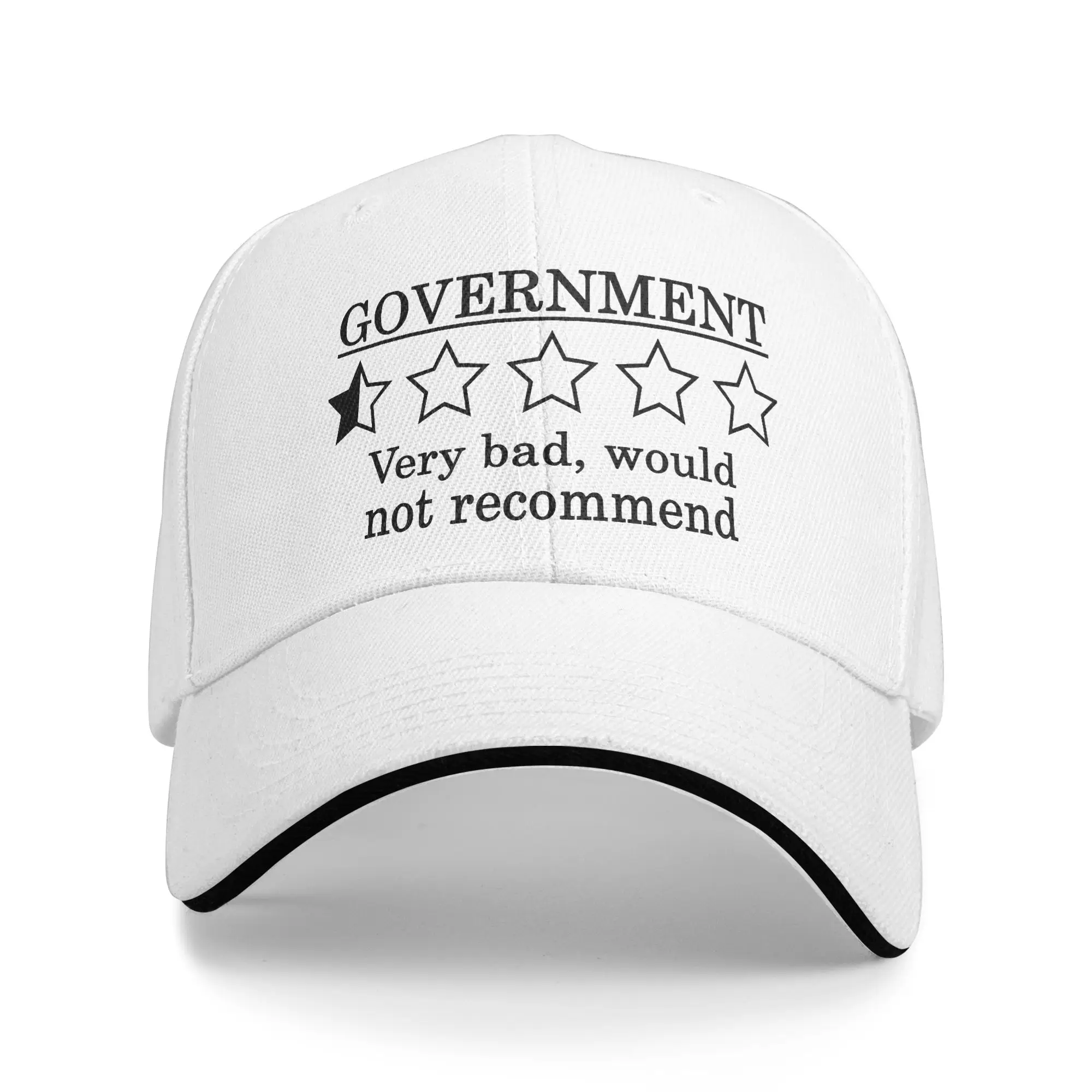 One Star Rating   GOVERNMENT  Baseball Cap Fashion  Sandwich Hat Unisex Style Polyester Dad Hat Fishing