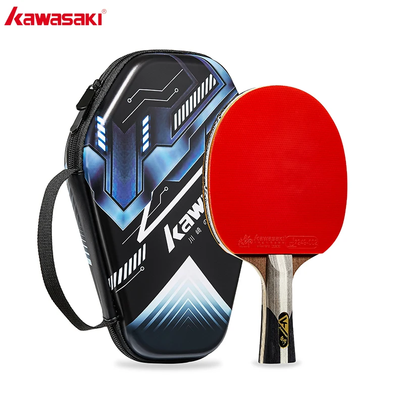

Kawasaki KSD-B5311 Ping Pong Racket Long Handle Professional Training Table Tennis Paddle Carbon Blade Double Inverted Rubber