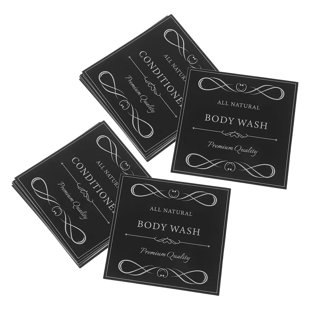 

12pcs Waterproof Stickers For Bathroom Labels Hand Soap Dish Soap Shampoo Conditioner Dispenser Glass Bottle Organizers
