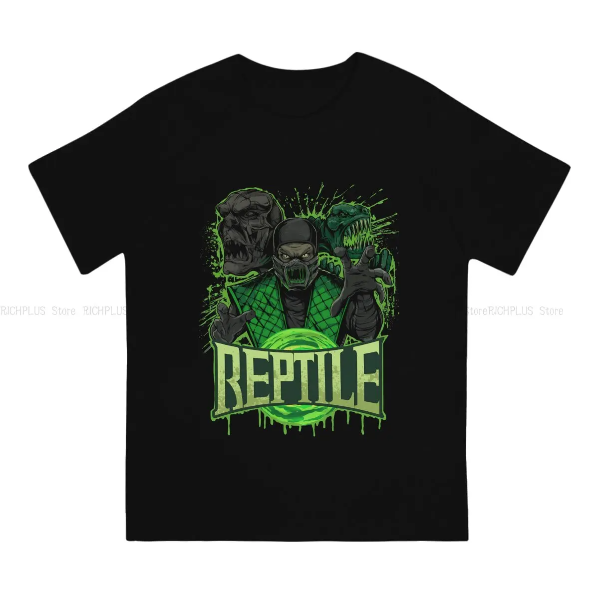 REPTILE Unique TShirt Mortal Kombat Fighting Game Casual Polyester T Shirt Newest T-shirt For Men Women