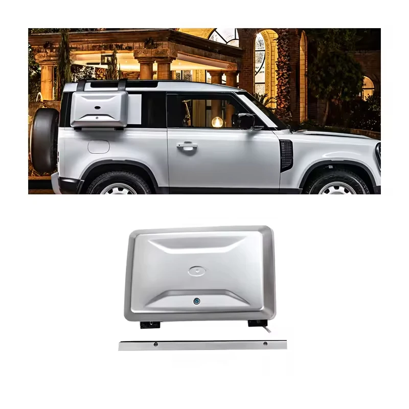 Quality Santorini Full Black Side Tool Box Car Storage Box Suitable for Land Rover Defender 2020+ 90/110/130 L663 Partscustom