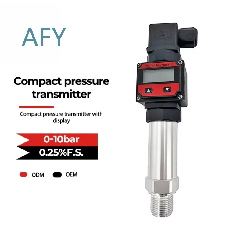 4-20mA RS485 0-10V LCD Digital Display Pressure Sensor Smart Transmitter for Gas Oil for Industrial Automation Pressure