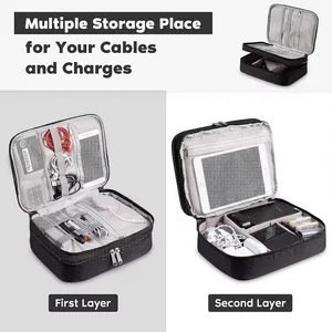 Cable storage impermeable bag, digital accessories electronic organizer, course portable suitcase for the cable charger 8 Main sales luggage rack for bike rim 29 - №1