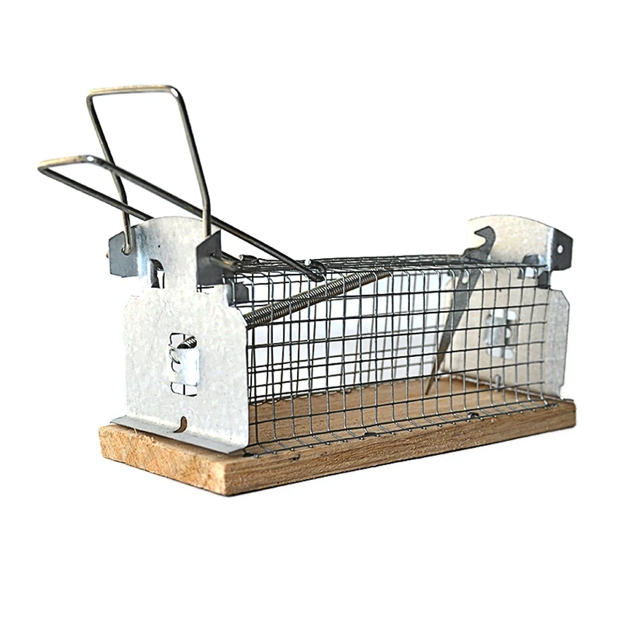 Humane Foldable Metal Wire Mesh Live Catch No Kill Mouse Rat Trap Cage