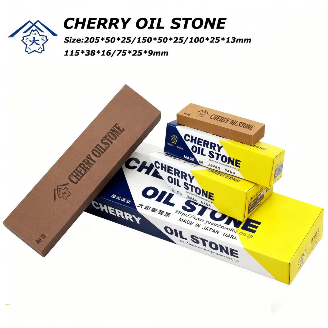 

1pcs Japan Cherry Oilstone 205*50*25mm Mold Polishing Stone Aluminum Oxide Grinding Tool Stone 100*25*13mm Grit120~400