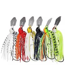 6pcs Chatterbait Fishing Lures Set Spinner Artificial Bait Skirts Kit Weedless Buzzbait Wobblers For Bass Pike Swimbait Walleye