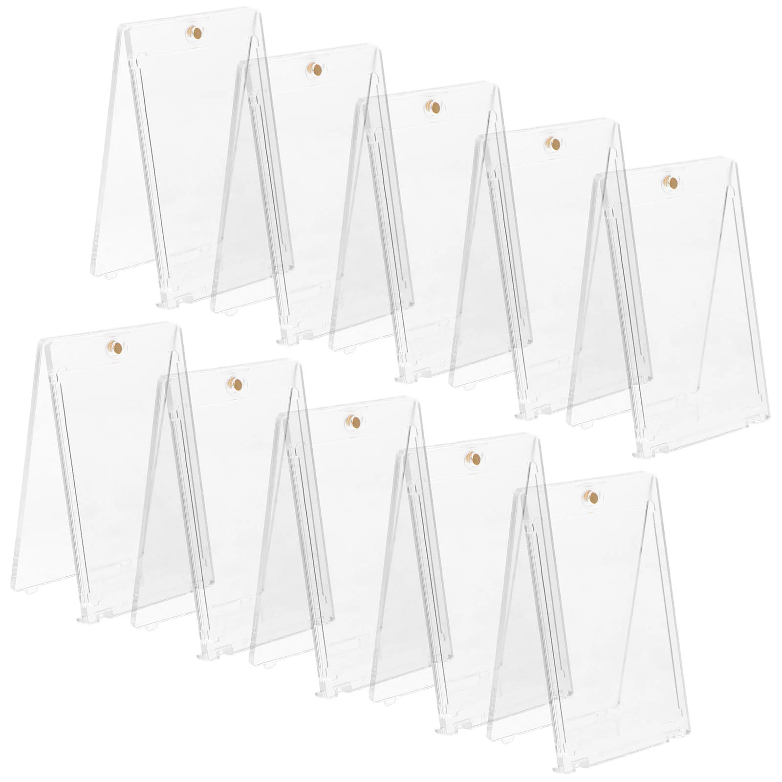 

10 Pcs Baseballs Home Card Holder Protection Magnetic Sports Sleeves Game Cards Display Hard Case