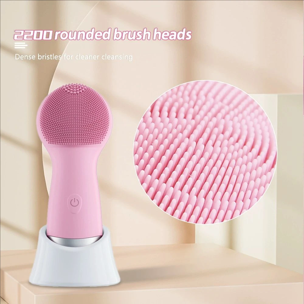 Elektrische siliconen gezichtsborstel Sonic vibratie gezichtsreinigingsborstel Waterdichte acne mee-eter verwijderaar Pore Cleaner Beauty Tool