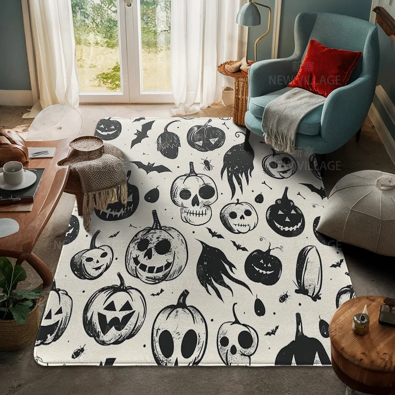 House entrance carpet Home door mat Living Room Bath Foot bathroom non-slip water absorption rugs bath Halloween Autumn Pumpkin