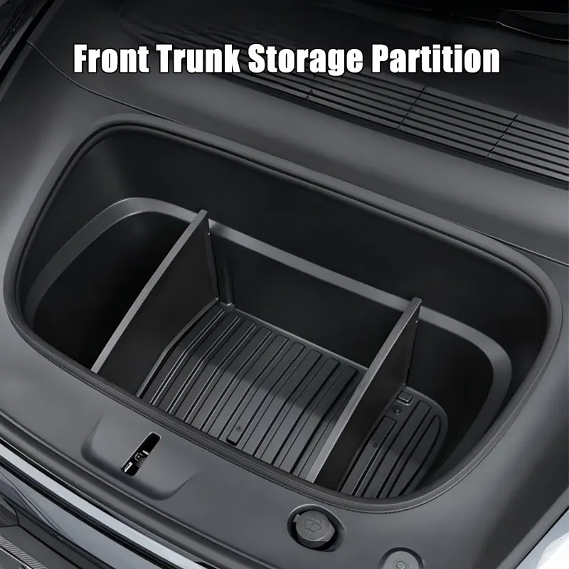 SoLaSiDo For Tesla Model Y Juniper 2025-2026 2pcs Frunk Storage Box Divider Board Front Trunk Organizer