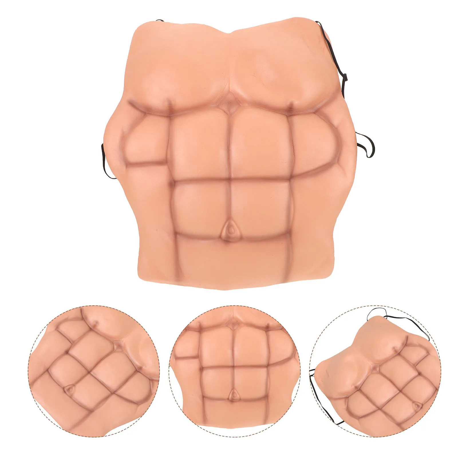 

High Simulation Fake Muscle Chest Costume for Men Comfortable Lightweight Cosplay Prop for Festivals Muscles Costume Men
