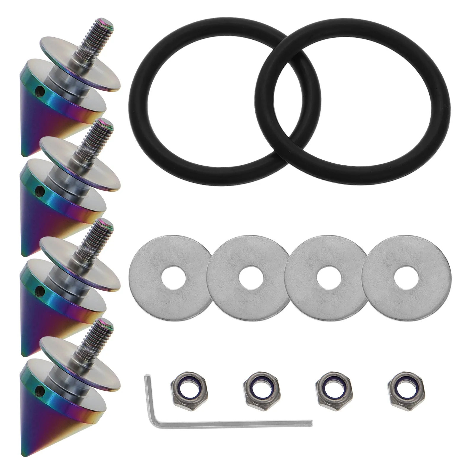 

Комплект быстросъемных винтов для автомобильных бамперов (передний и задний), крепеж из алюминиевого сплава для модификации автомобиля, автомобильные аксессуары