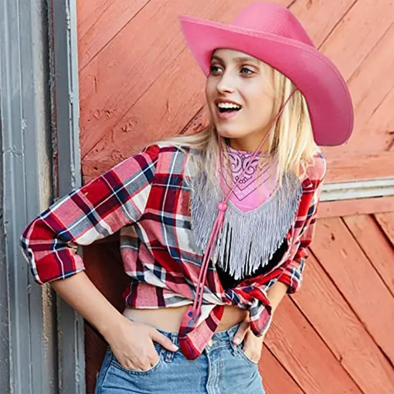 P88A cowgirl hatbandana svatební večírek čepice bachelorette večírek čepice cowboyhatbandana