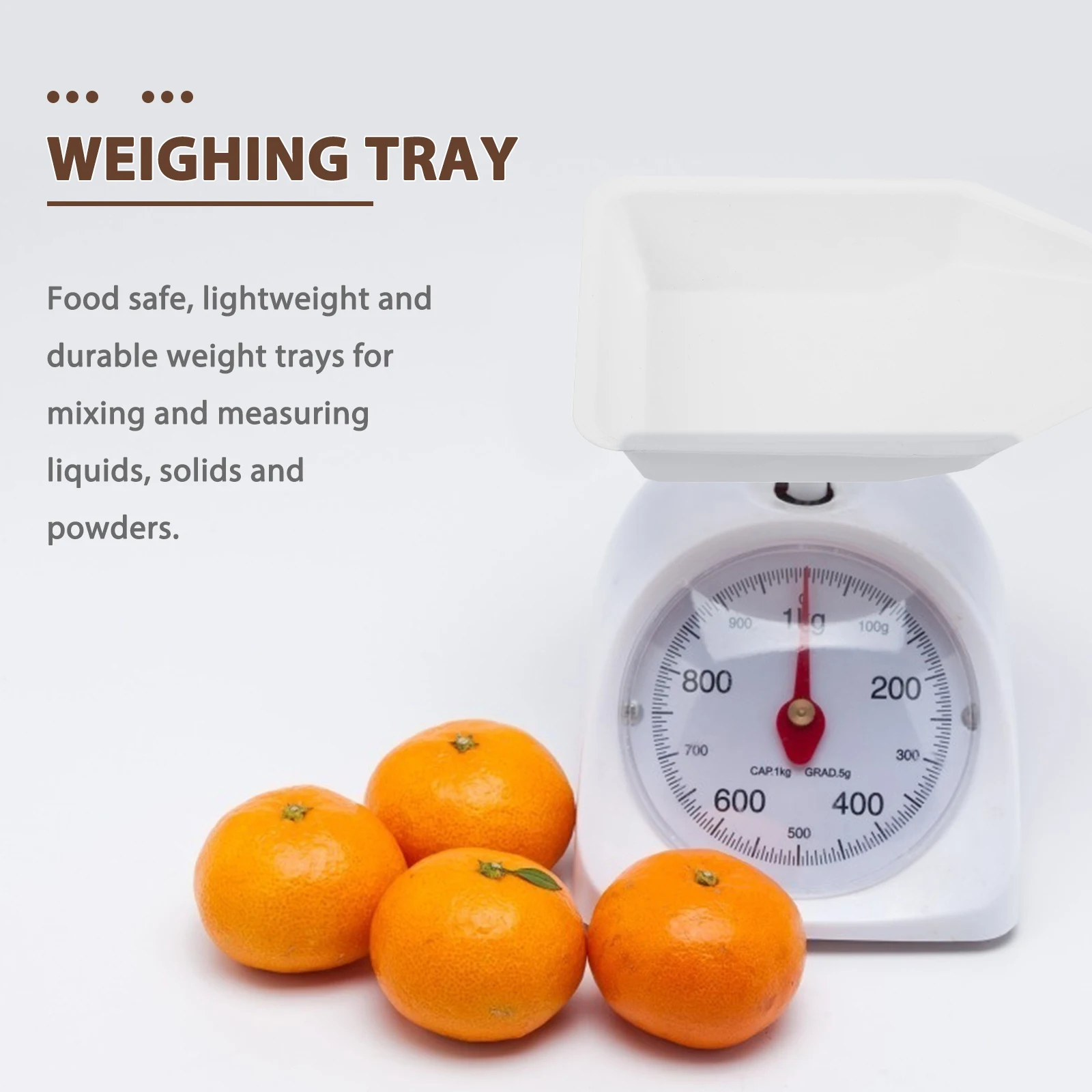 

10pcs Weighing Boat White Lab Plastic Weight Tray Anti-Static Powder Liquid Measuring Dish Acid Resistant Biologically