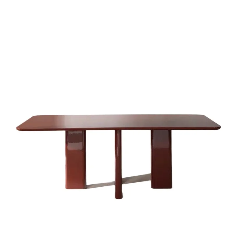 

Nordic minimalist light luxury designer dining table creative personality desk modern simple workbench