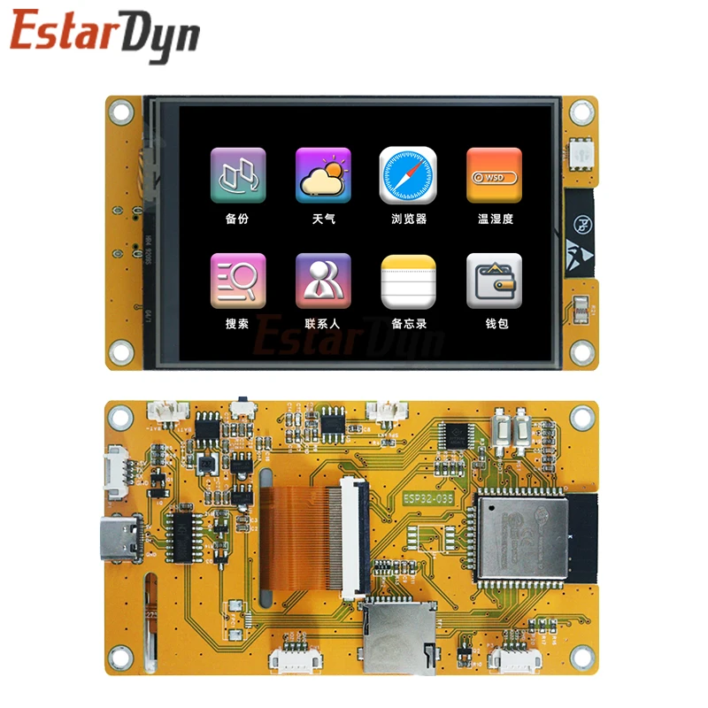 لوحة Arduino LVGL من ESP32 ، واي فاي وبلوتوث ، شاشة لمس ، شاشة عرض ذكية ، وحدة LCD TFT