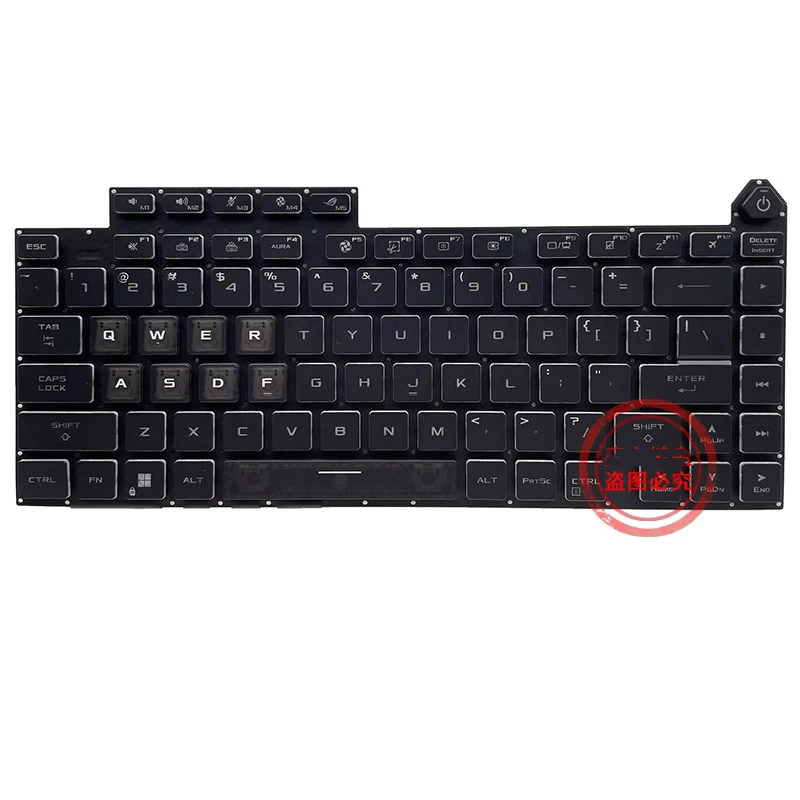 Imagem -03 - Teclado Asus Rog Strix us Retroiluminação Colorida G614 G614j G614ju G614jv G614ji Novo