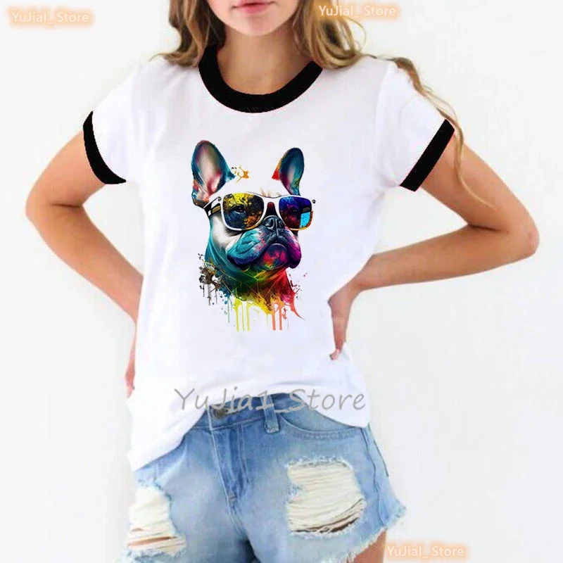 2024 Corgis/German Shepherd/ Pug/Chihuahua animal Print Tshirt Women Summer Short Sleeve T Shirt Femme Kawaii Dog T-Shirt Fema