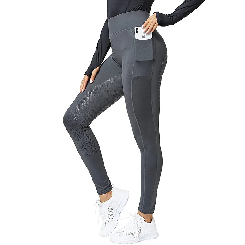 Pantaloni sportivi da equitazione Bootcut foderati in pile da donna pantaloni invernali da equitazione a sedile intero con tasche pantaloni da