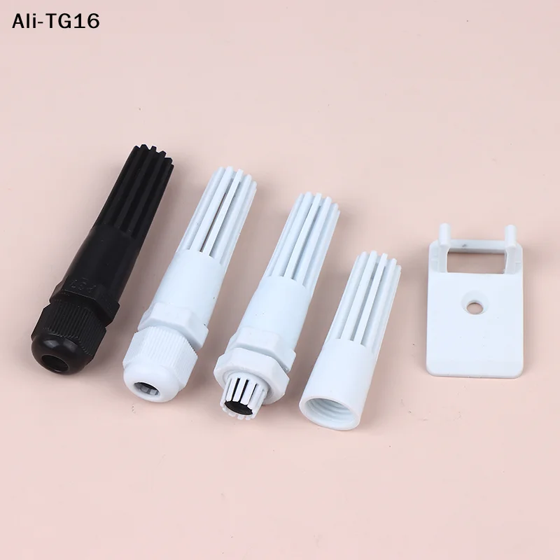 【AYA】Plastic Sensor Shell Temperature And Humidity Protection Sleeve SHT10 20 30 31 35 High Sensitivity Ventilated Protect Shell